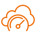 speedometer and cloud icon