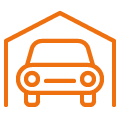 car in garage icon
